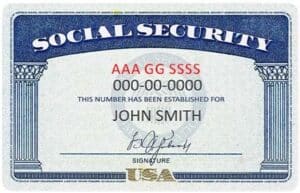 social security number format